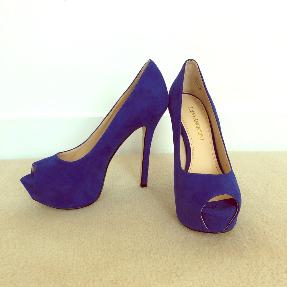Enzo Angiolini Tanen Suede Pump Size 4.5